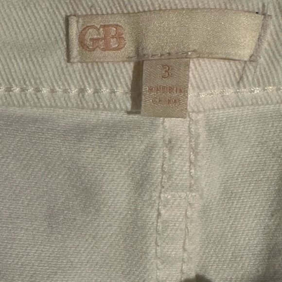 NWT GB High Rise Split Front Distressed Straight Leg Jeans - Picture 5 of 11